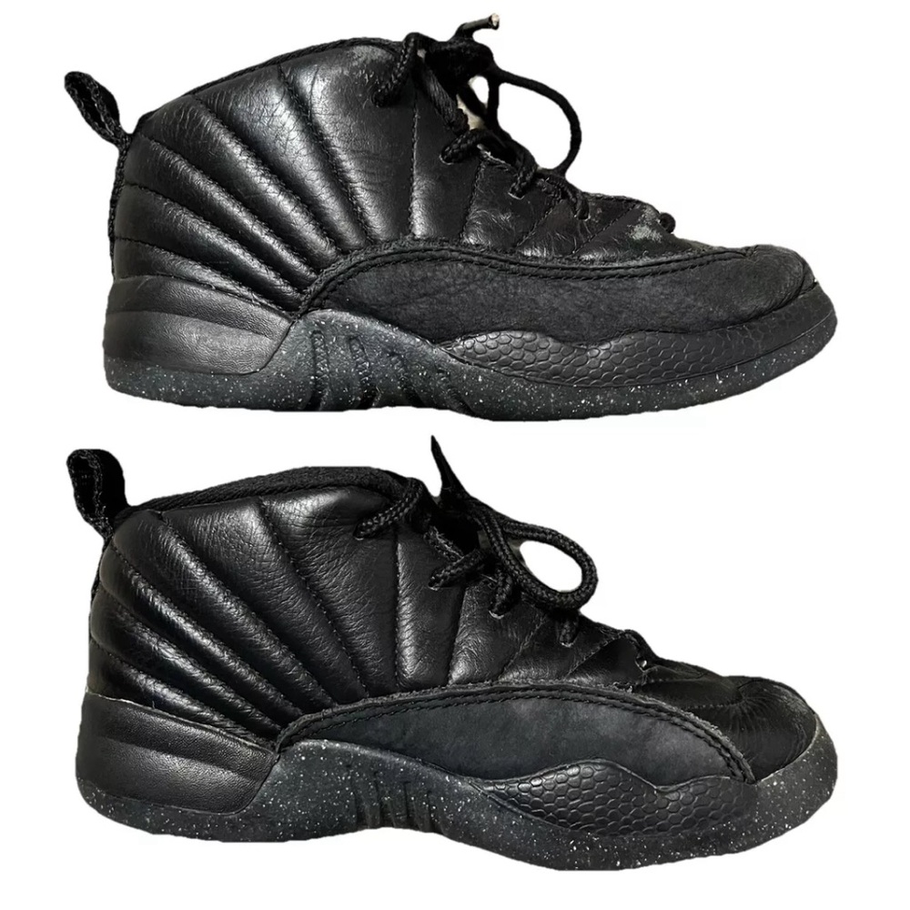 Jordan 12 Retro Utility Grind Black Air Jordans Size 10c Toddler